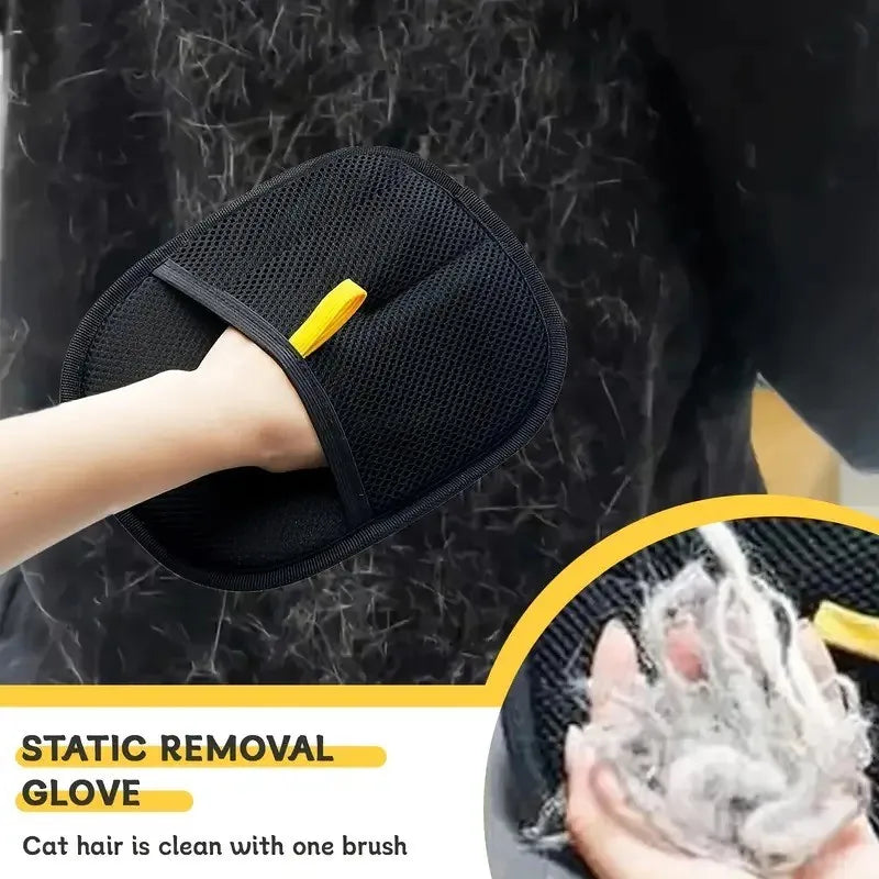 Furgone Duo Gloves – Double-Sided Electrostatic Pet Hair Removal & Grooming Gloves
